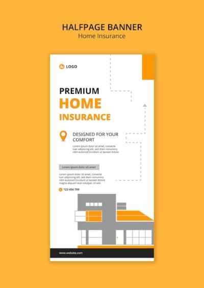 Home Insurance Template Design: Free Download for Stunning PSD Templates