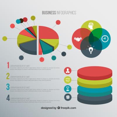 Colorful Business Infographic Elements – Free Download