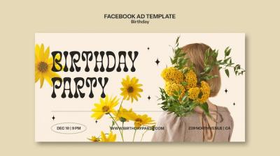 Birthday Party Social Media Promo Template – Free Download