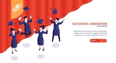 Successful Graduation Concept Banner – Download Free Stock Photo