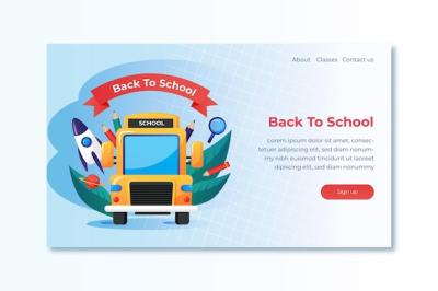 Back to School Landing Page Template – Free Download