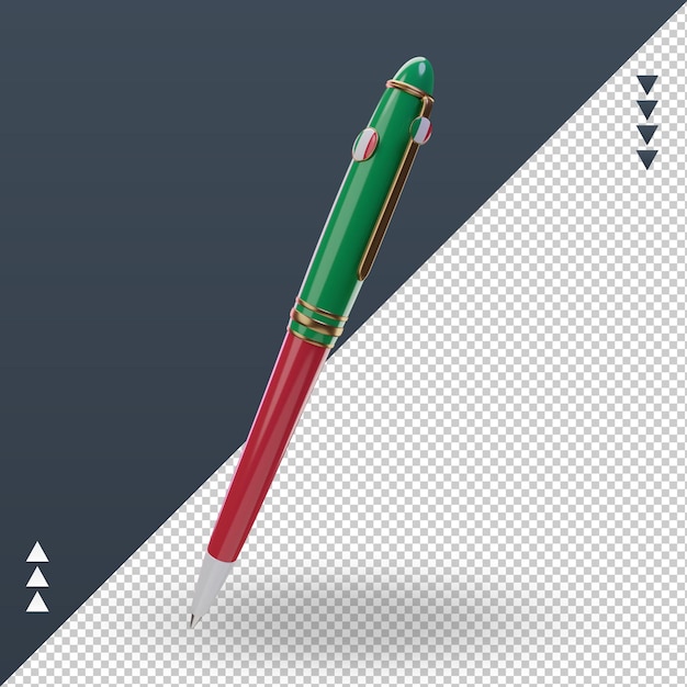 3D Ballpoint Rendering of the Italy Flag – Free Download