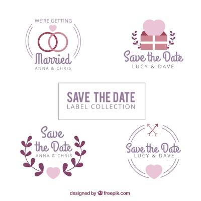 Beautiful Vintage Style Wedding Stickers – Free to Download