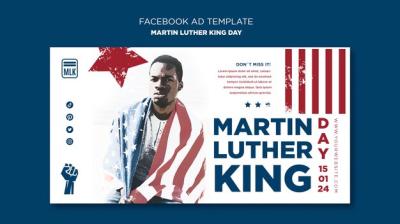 Martin Luther King Day Facebook Template – Download Free Stock Photo