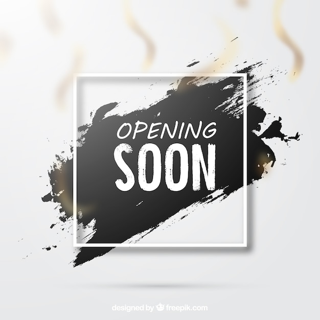 Grunge Style Background for Opening Soon | Free Download