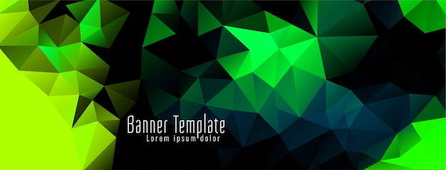 Elegant Geometric Polygon Design Modern Banner – Free Download