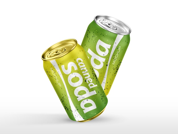 Soda Can Mockup for Energy Drinks – Free to Download