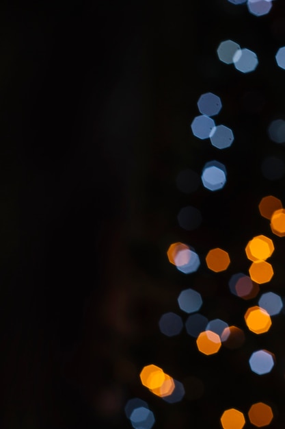 Stunning Blue and Orange Christmas Lights – Free Stock Photo for Download