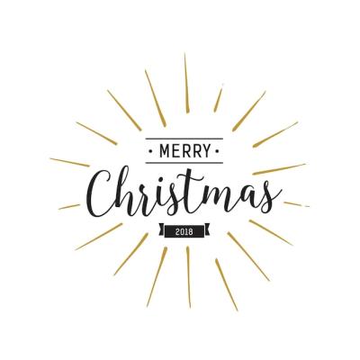 Merry Christmas Lettering and Ribbon – Free Download for Stock Photo