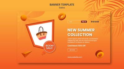 New Summer Collection Banner – Free Download, Download Free Stock Photo