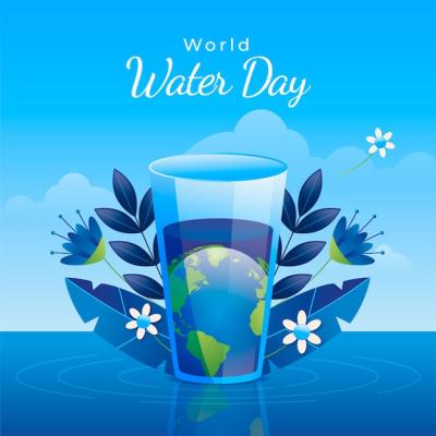 Gradient Illustration for World Water Day Awareness – Free Download