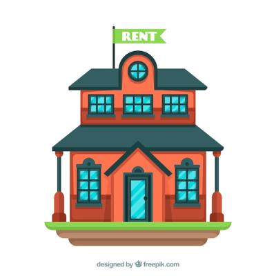 Beautiful House for Rent Background – Free Download