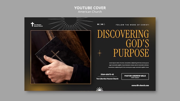 American Church Template Design – Free Download for Creative Projects