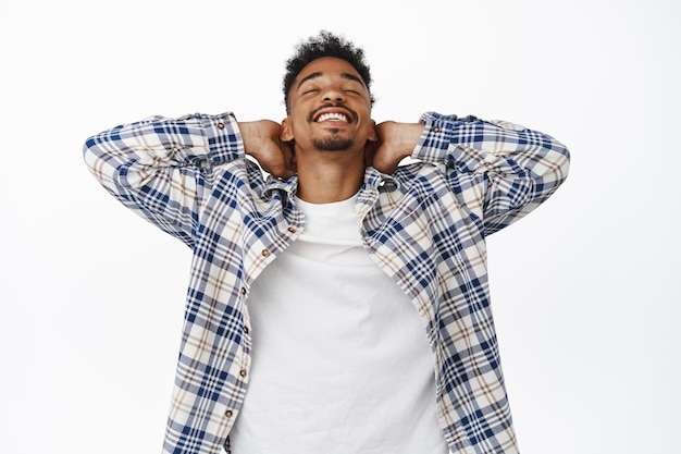 Joyful African American Man Resting with a Smile – Free Stock Photo for Download