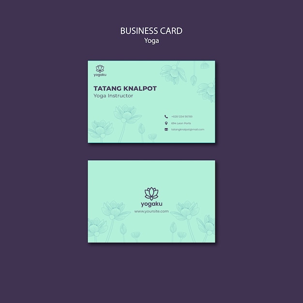 Yoga Business Card Template – Free to Download