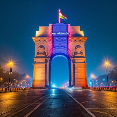 Tribute to India’s Independence Day Featuring the Indian Gate – Free Stock Photo Download