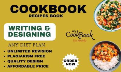 I Will Professionally Write and Design Your Cookbook Recipes