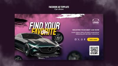 Car Show Facebook Template – Free Download