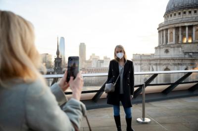 Tourists Visiting City with Travel Masks – Free Stock Photo, Download Free