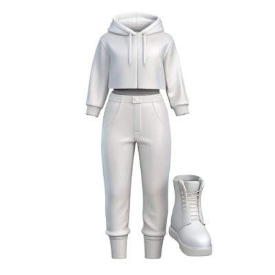 A White Outfit Featuring an Adidas Hoodie – Free Stock Photo Download