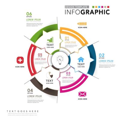 Corporate Infographic Circular Diagram – Free Stock Photo Download