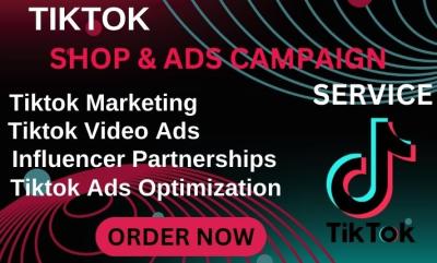 I Will Set Up Your TikTok Shop, TikTok Marketing, TikTok Ads Optimization, and BookTok