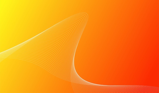 Orange and Yellow Wavy Line Background – Free Download