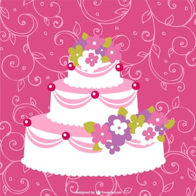 Wedding Cake Vector Template – Free Download