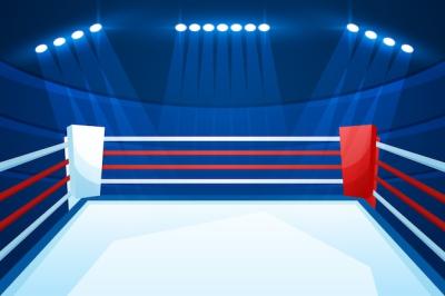 Gradient Boxing Ring Background – Free Download