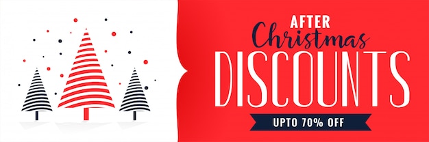 Christmas Discounts Banner Design Template – Free Download