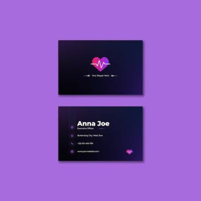 Business Card Template for Wellness Concept – Free Download