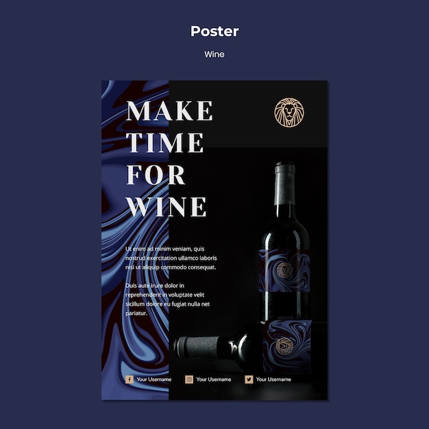 Wine Business Flyer Template – Free Download