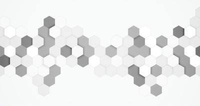 Abstract Hexagonal Black and White 3D Background – Free Download