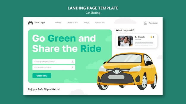 Car Sharing Design Template – Download Free Stock Photo