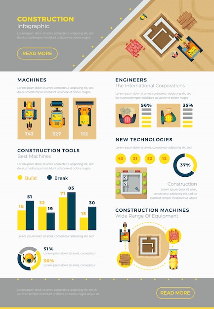 Construction Infographic Set – Free Download