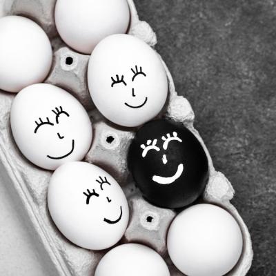 Colorful Eggs with Faces Supporting the Black Lives Matter Movement – Free Download