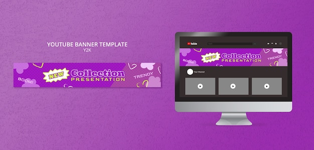 Gradient Y2K Template Design – Free Download