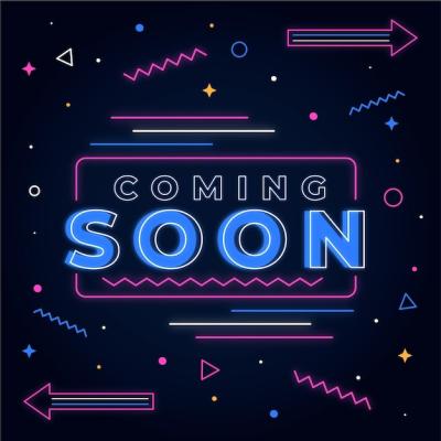 Coming Soon Promo Wallpaper in Flat Design – Free Download