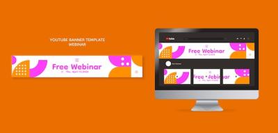 Webinar Conference YouTube Banner Template – Free Download