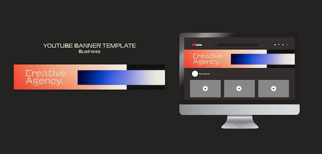 Gradient Business Template Design – Free Download