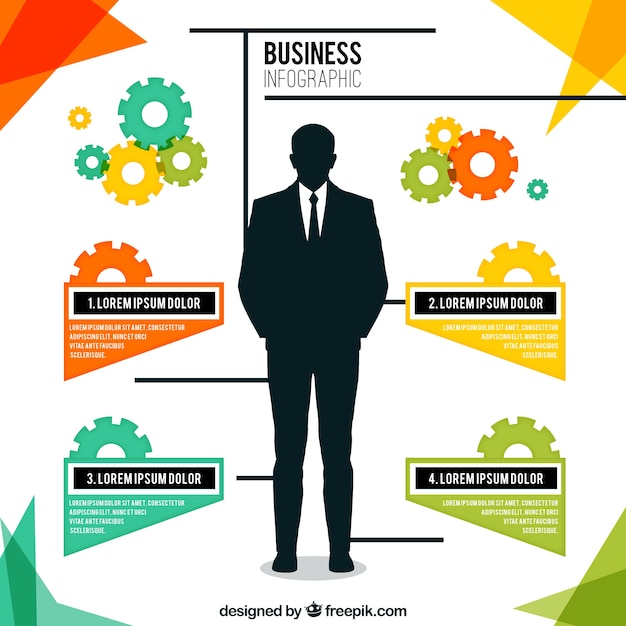 Infographic Template for Businessman – Free Download