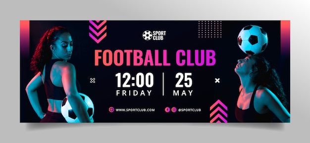 Hand Drawn Sport Club Template Design – Free Download