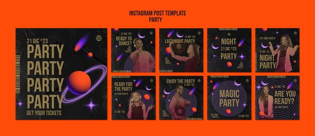 Party Design Template for Festive Events – Free to Download