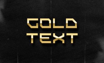 Gold Text Effect – Download Free Stock Photo