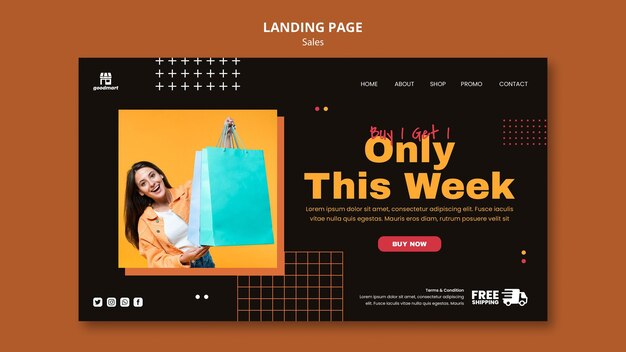 Special Sales Landing Page Template – Free Download