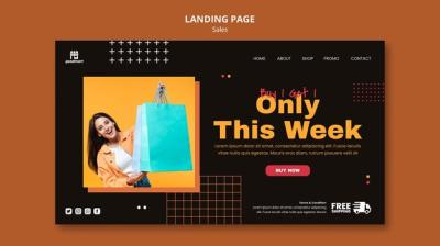 Special Sales Landing Page Template – Free Download