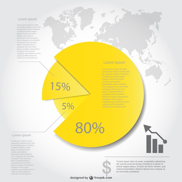 Professional Pie Chart Infographic Design – Free Download