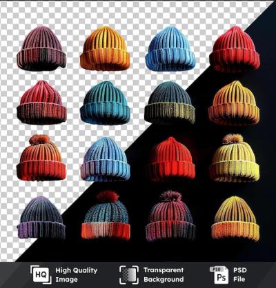 Knitted Beanie Hats PNG Clipart Collection – Free Download