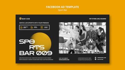 Sport Bar Social Media Promo Template – Free Download