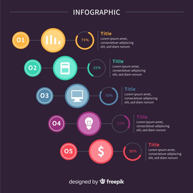 Colorful Modern Infographic Template – Free Download